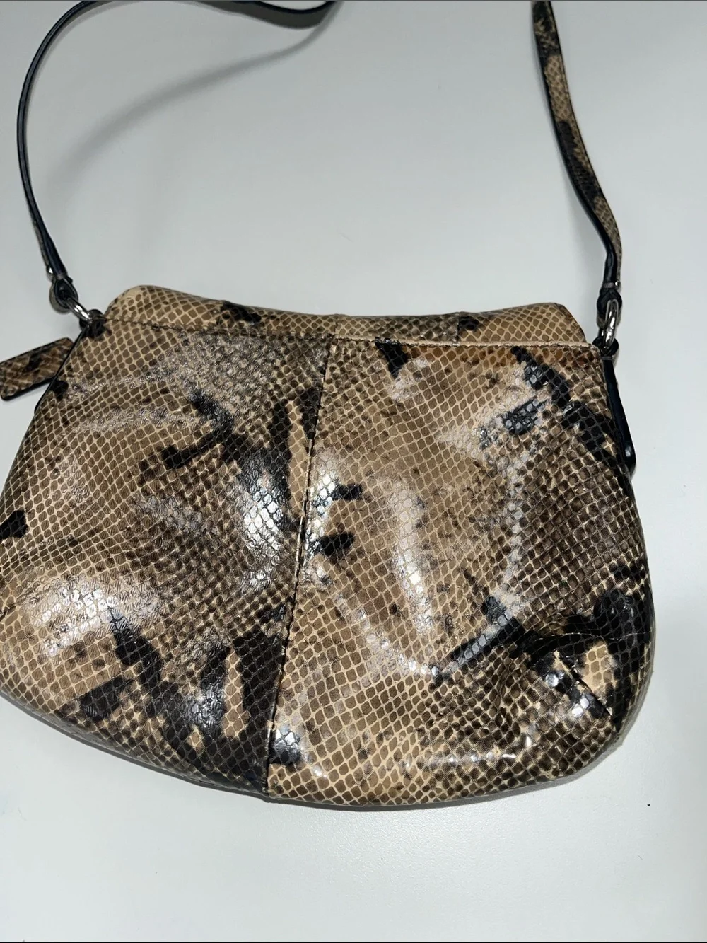 Coach Vintage Soho Leather Snake -Python Print Crossbody Bag